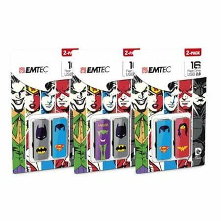 EMTEC Flash Drive - 16GB M700 Super Key, 2PK EM96398